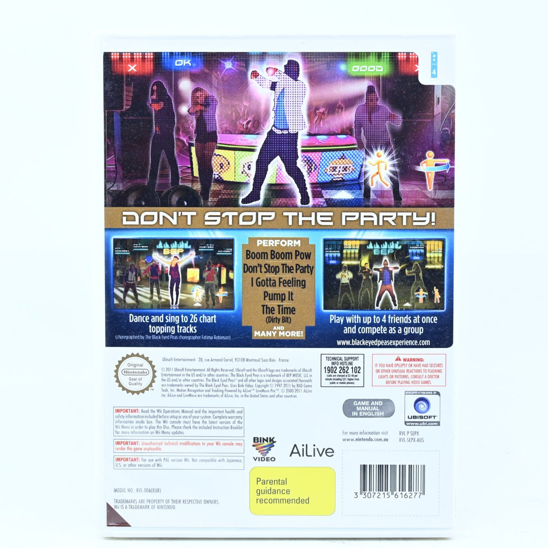 The Black Eyed Peas Experience - Nintendo Wii Game + Manual - PAL - MINT DISC!