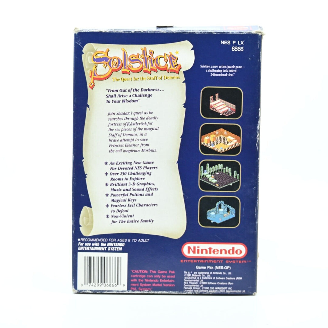 Solstice - Nintendo Entertainment System / NES Boxed Game - PAL - FREE POST!