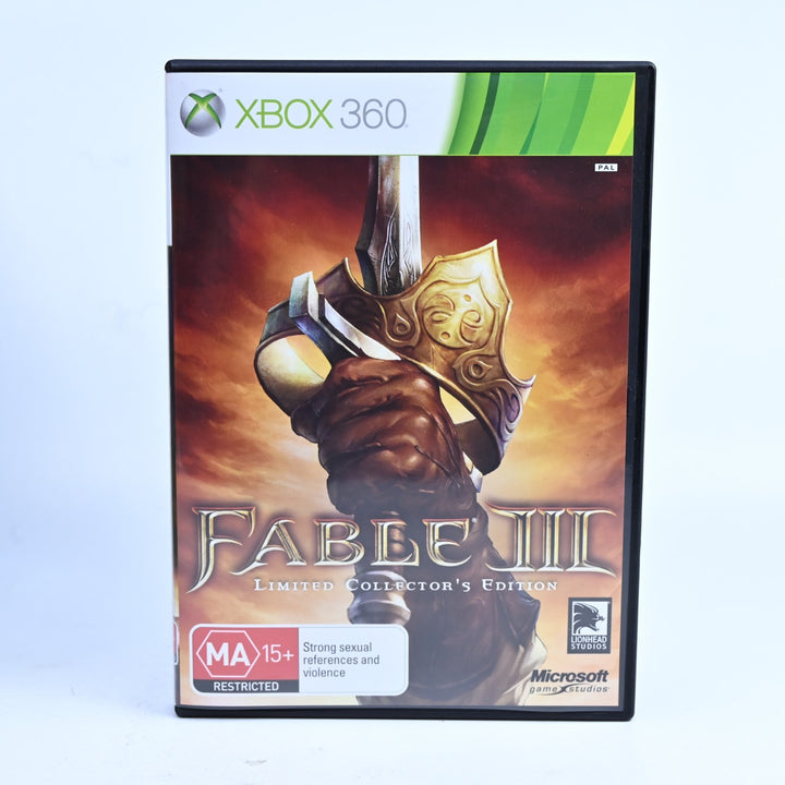 Fable III 3 Limited Collector's Edition - Xbox 360 Game + Manual - PAL