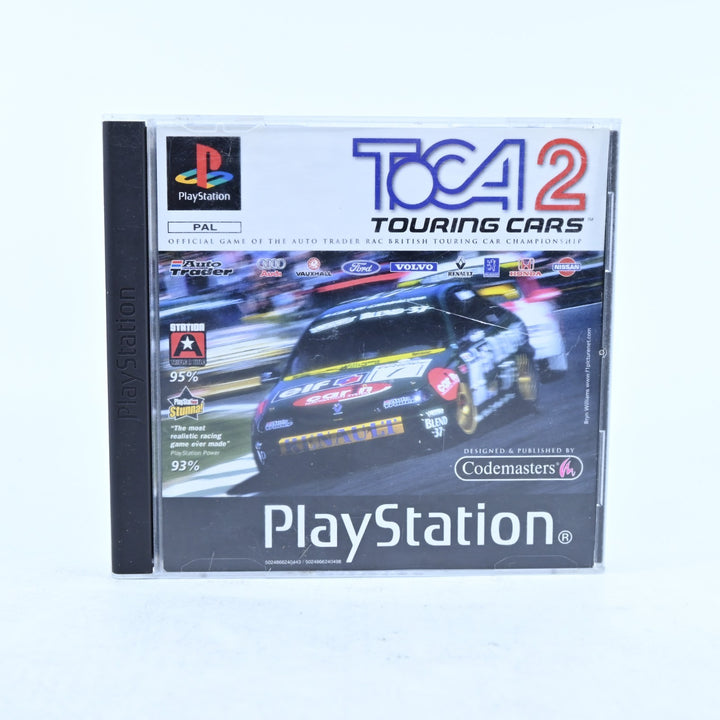 TOCA 2 Touring Cars - Sony Playstation 1 / PS1 Game + Manual - PAL - MINT DISC!