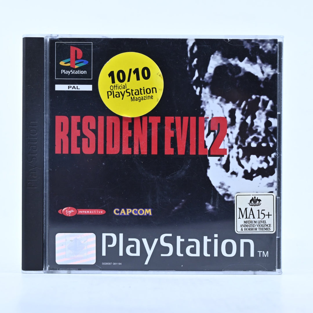 Resident Evil 2 - Sony Playstation 1 / PS1 Game + Manual - PAL - MINT DISC!