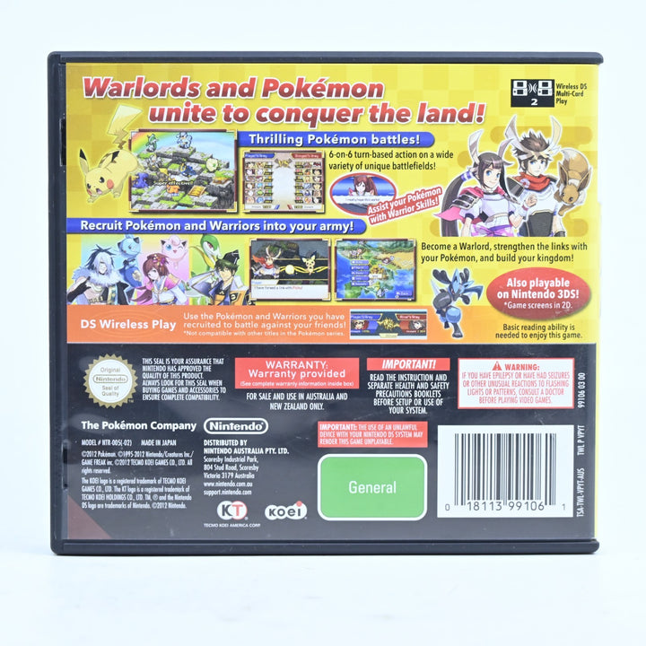 Pokemon Conquest - Nintendo DS Game - PAL + Manual - FREE POST!