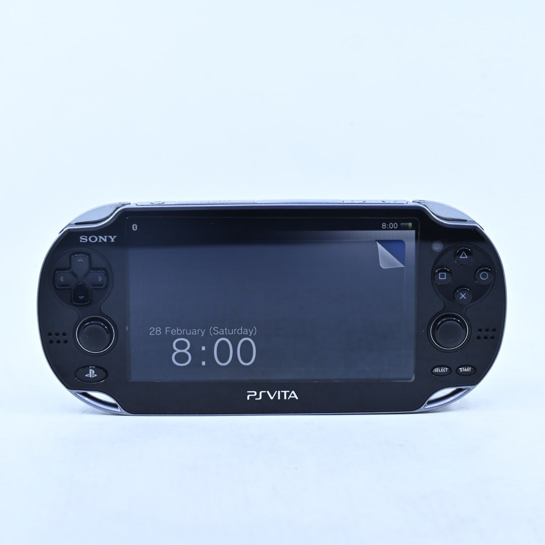Crystal Black Sony PS Vita Boxed Console - PCH-1102 - PCH-1100 - FREE POST!