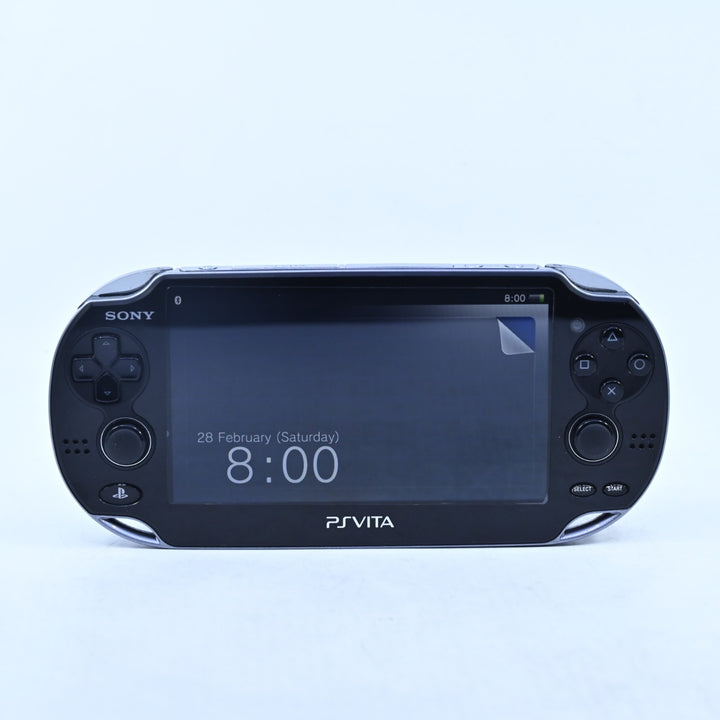 Crystal Black Sony PS Vita Boxed Console - PCH-1102 - PCH-1100 - FREE POST!
