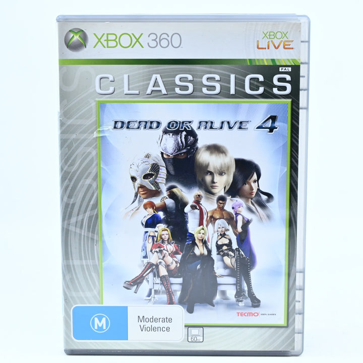 Dead Or Alive 4 - Xbox 360 Game + Manual - PAL - MINT DISC!