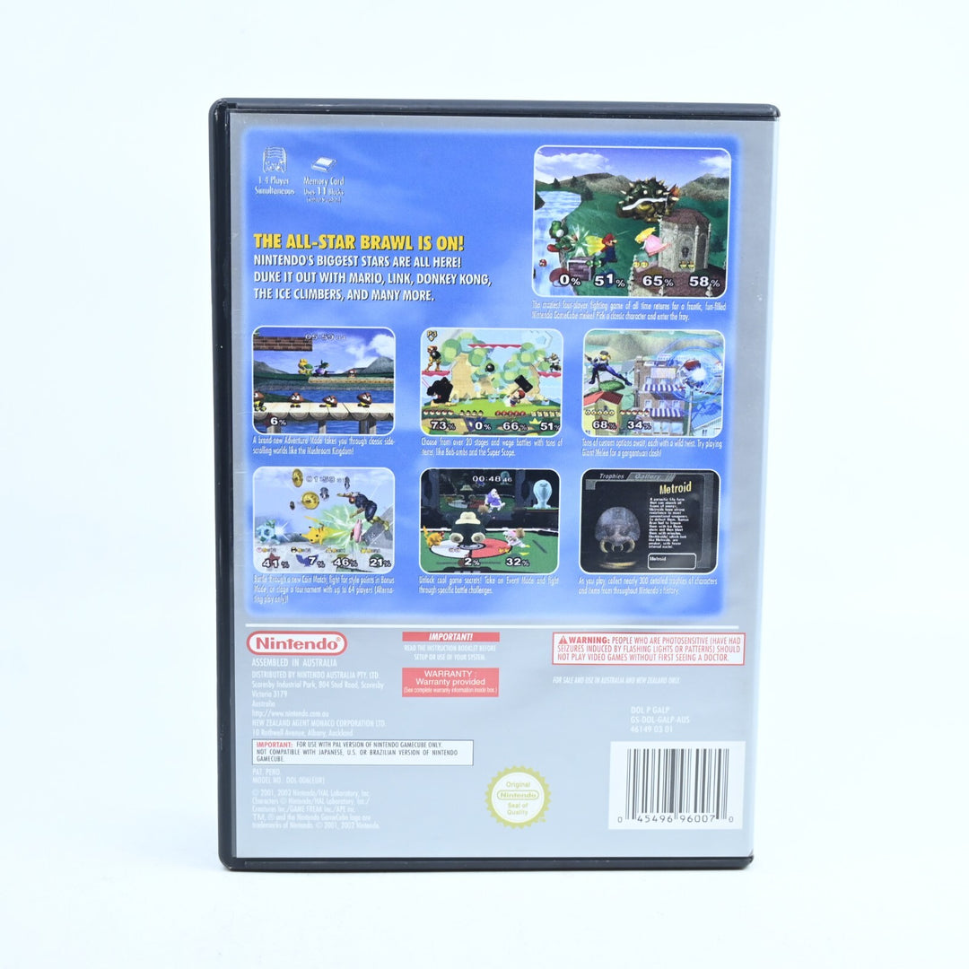Super Smash Bros. Melee - Nintendo Gamecube Game - No Manual - PAL - FREE POST!