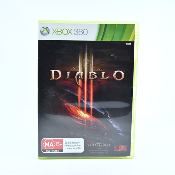 Diablo III 3 - Xbox 360 Game + Manual - PAL - MINT DISC!