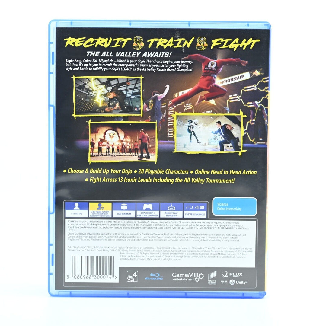 Cobra Kai 2: Dojos Rising - Sony Playstation 4 / PS4 Game - MINT DISC!