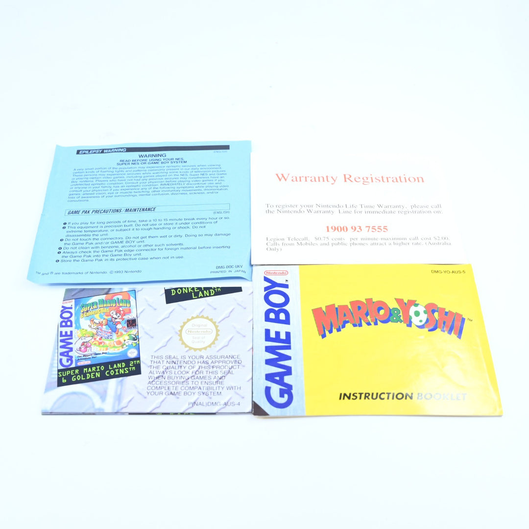 Mario & Yoshi - Nintendo Gameboy Boxed Game - PAL - FREE POST!