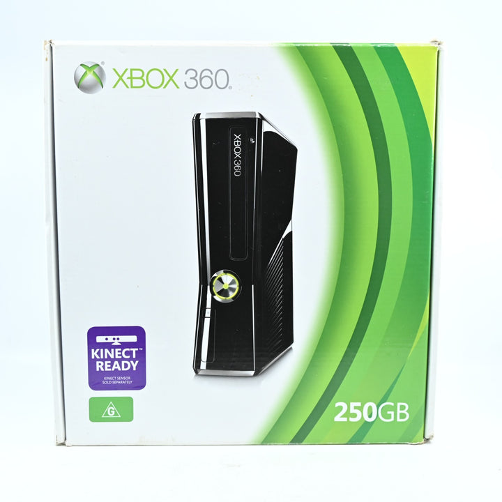 Black Slim - Kinect Ready - Xbox 360 Boxed Console - PAL - FREE POST!
