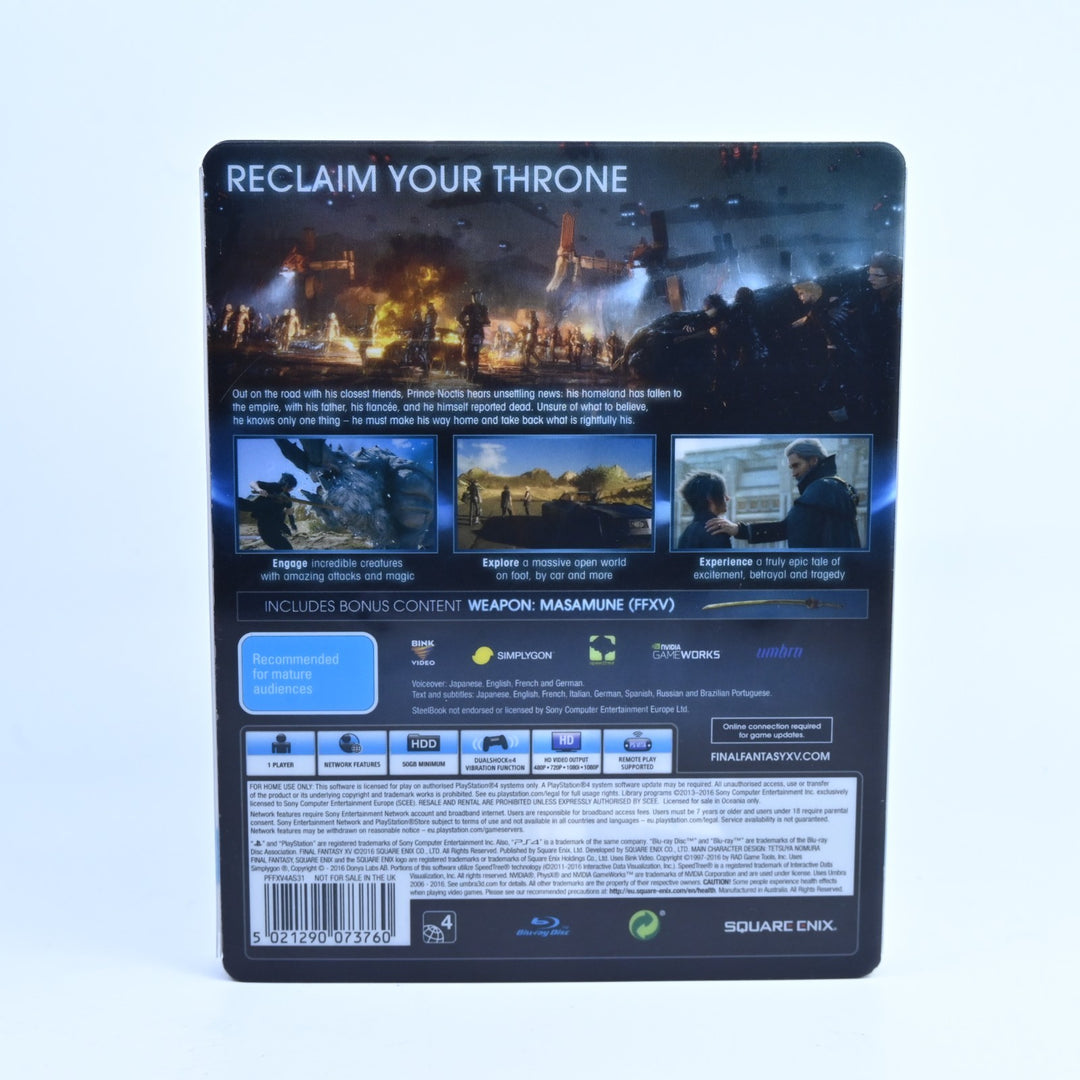 Final Fantasy XV Special Edition - Steelbook - Sony Playstation 4 / PS4 Game