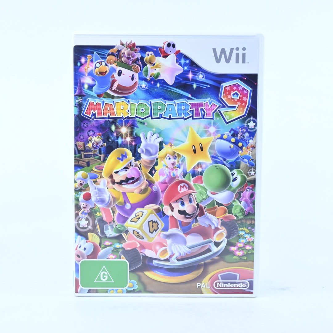 Mario Party 9 - Nintendo Wii Game + Manual - PAL - MINT DISC!