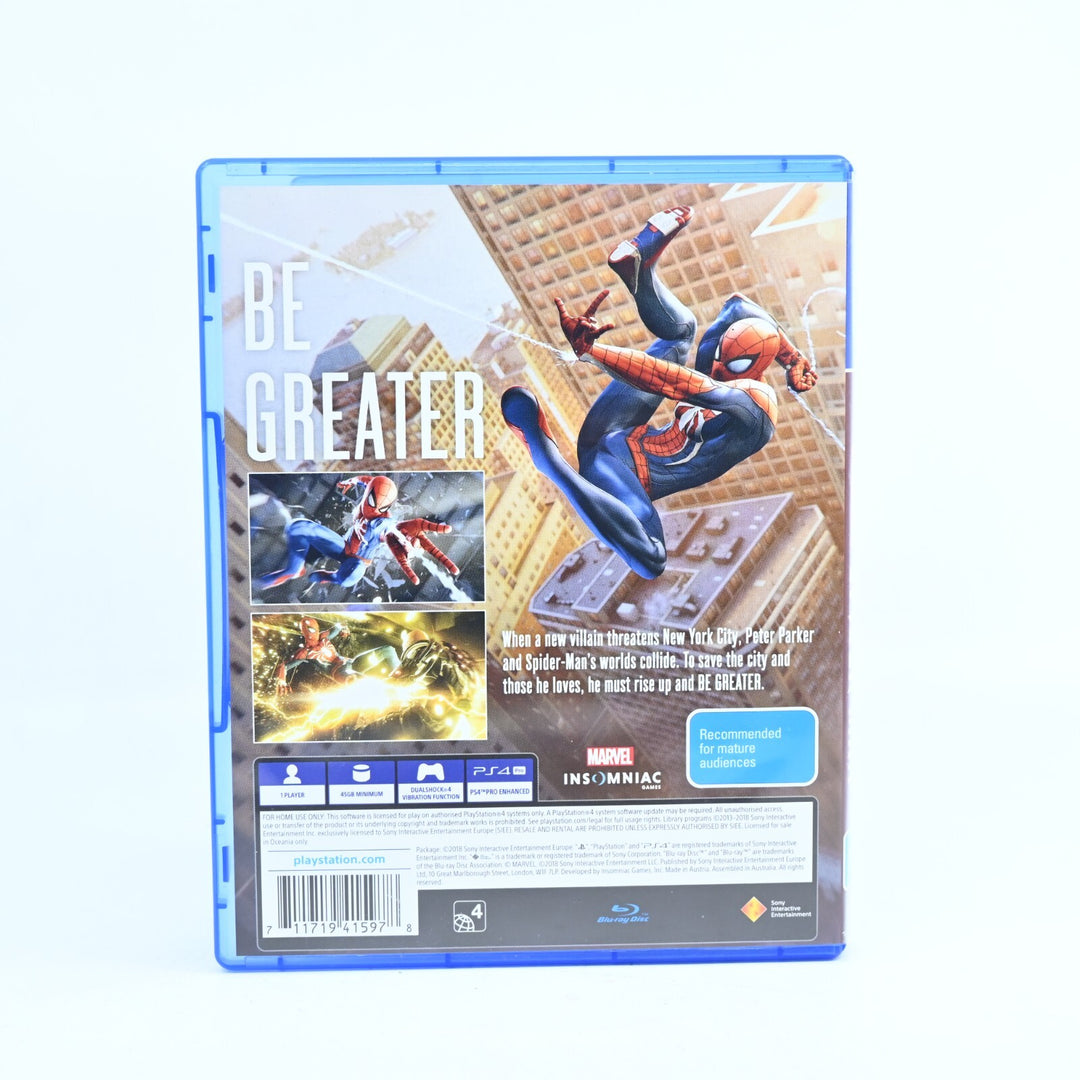 Marvel Spider-Man - Sony Playstation 4 / PS4 Game - FREE POST!
