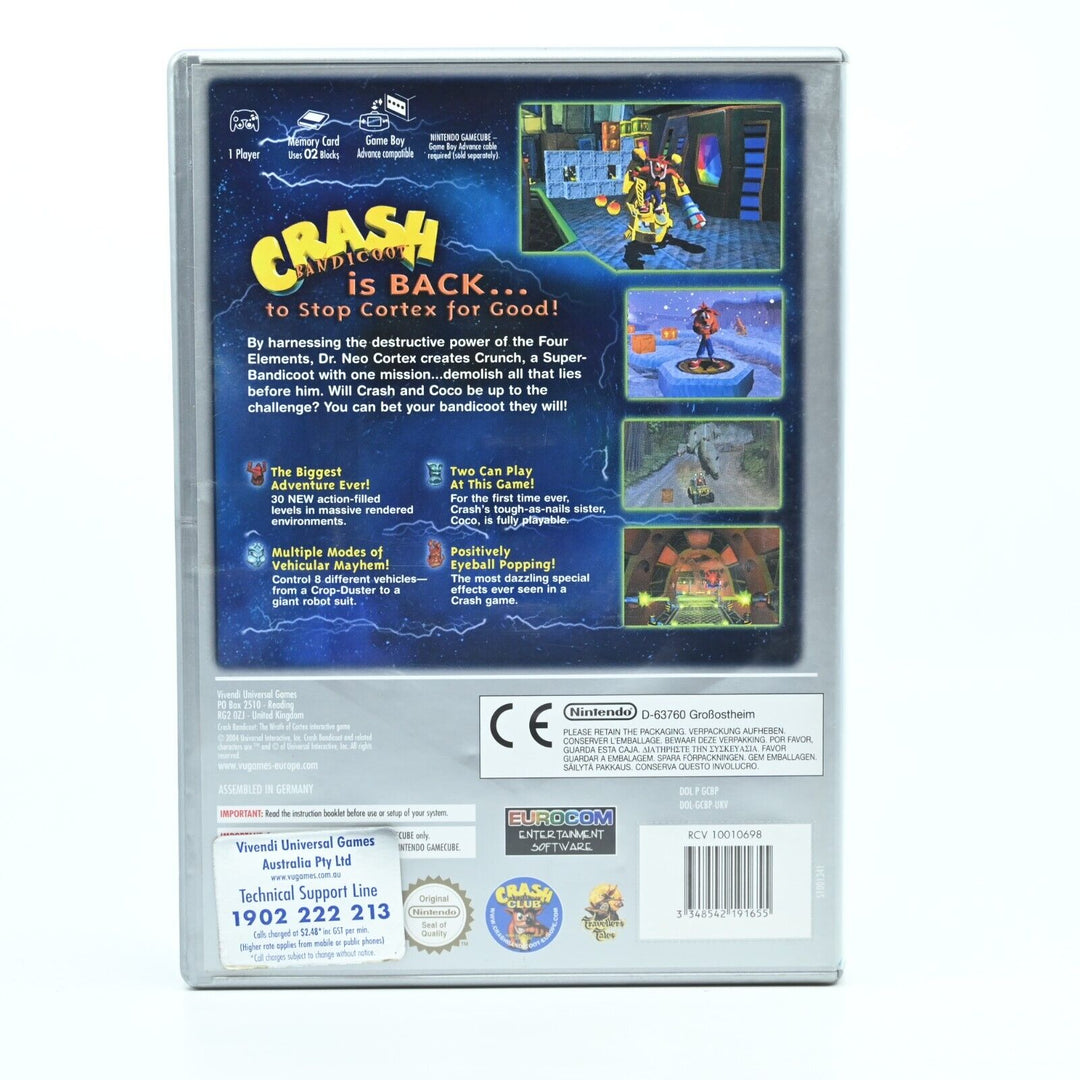 Crash Bandicoot: The Wrath of Cortex - Nintendo Gamecube Game - PAL - FREE POST!