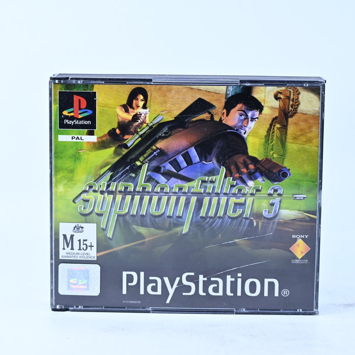 Syphon Filter 3 - Sony Playstation 1 / PS1 Game - No Manual - PAL - MINT DISC!