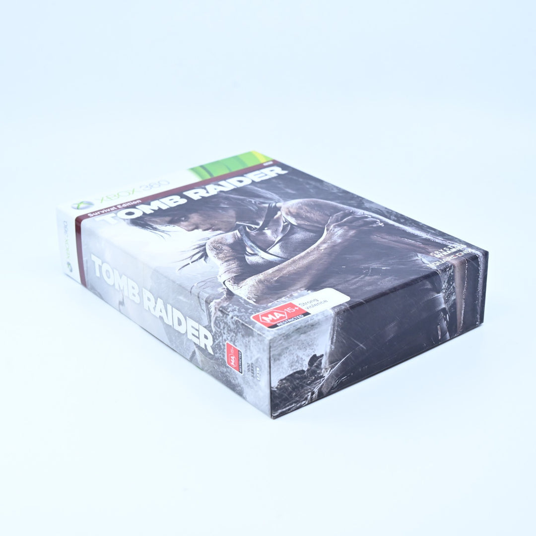 Tomb Raider Survival Edition - Xbox 360 Game - No Map - PAL - MINT DISC!