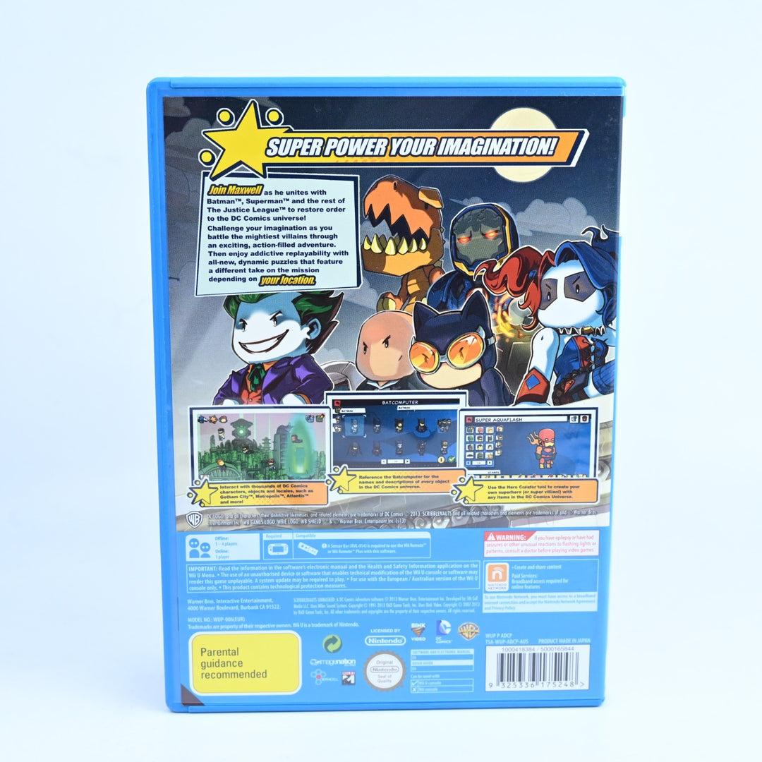 Scribblenauts Unmasked - Nintendo Wii U Game - PAL - FREE POST!