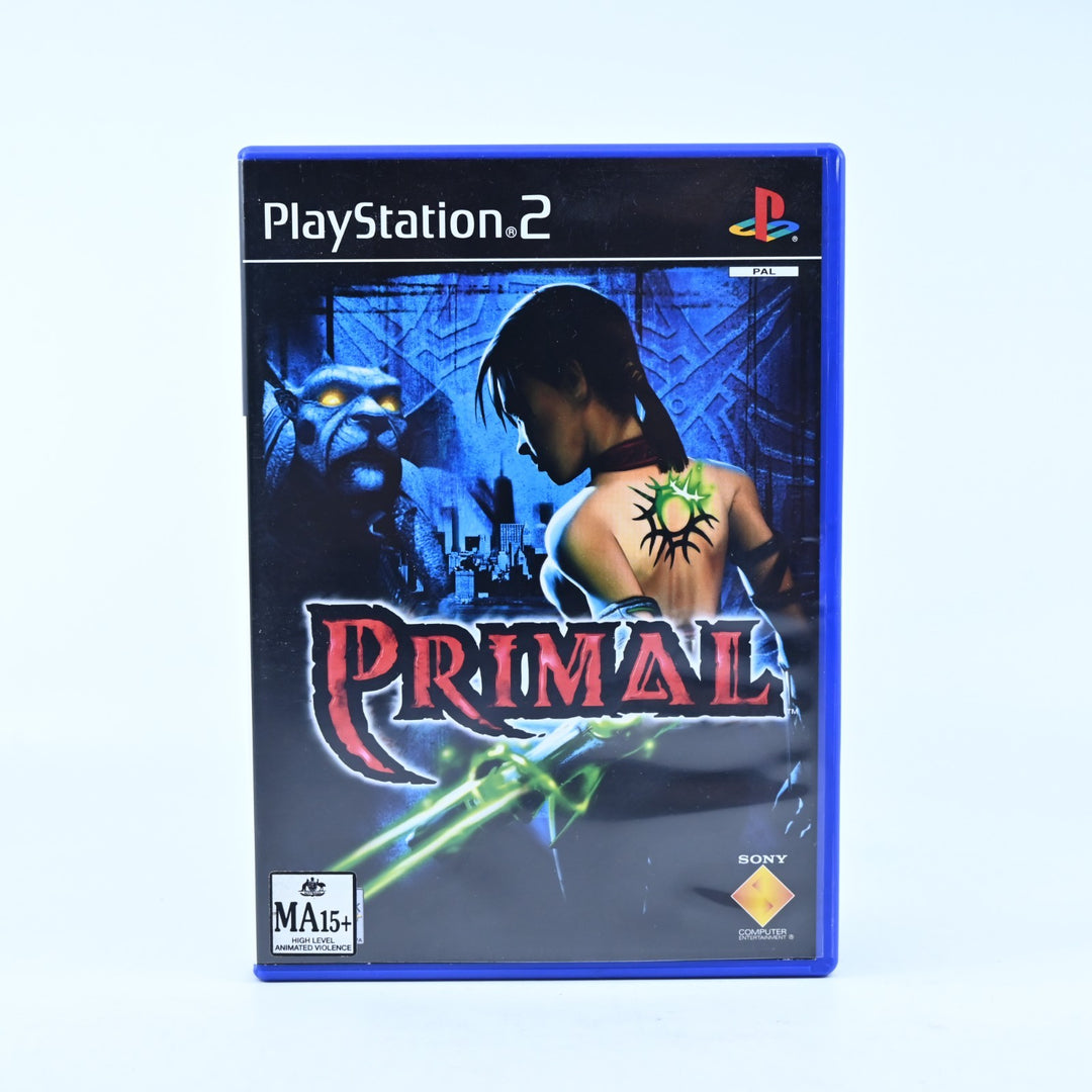 Primal - Sony Playstation 2 / PS2 Game + Manual - PAL - MINT DISC!