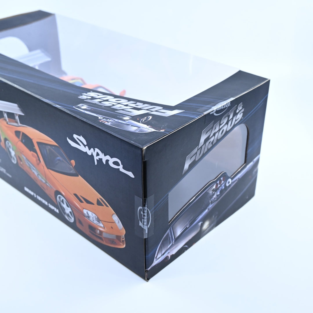 AS NEW! Brian's 1994 Toyota Supra 1:18 Fast & Furious Jada Toys #97505 Model Car