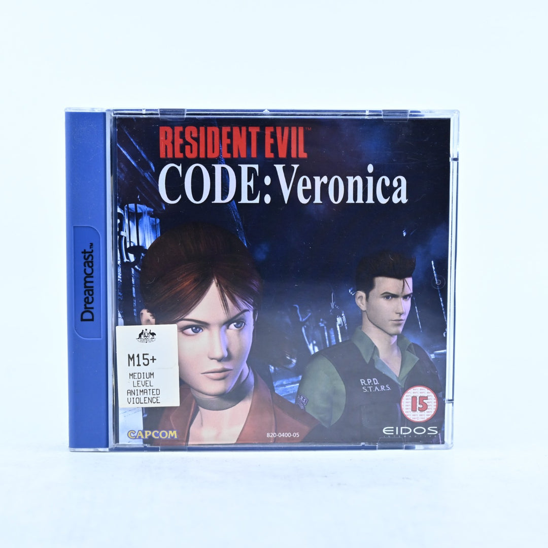 Resident Evil Code: Veronica - Sega Dreamcast Game + Manual - PAL - MINT DISC!