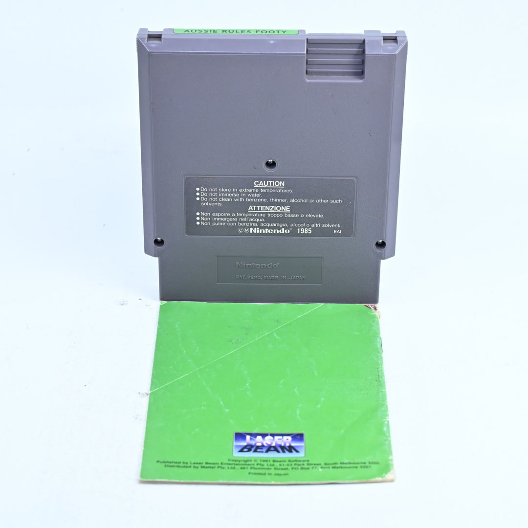Aussie Rules Footy - Nintendo Entertainment System / NES Game + Manual - PAL