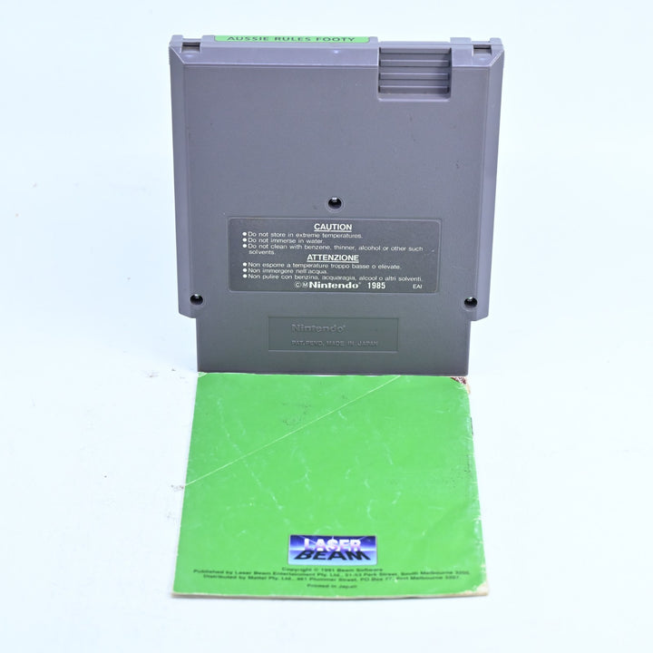 Aussie Rules Footy - Nintendo Entertainment System / NES Game + Manual - PAL