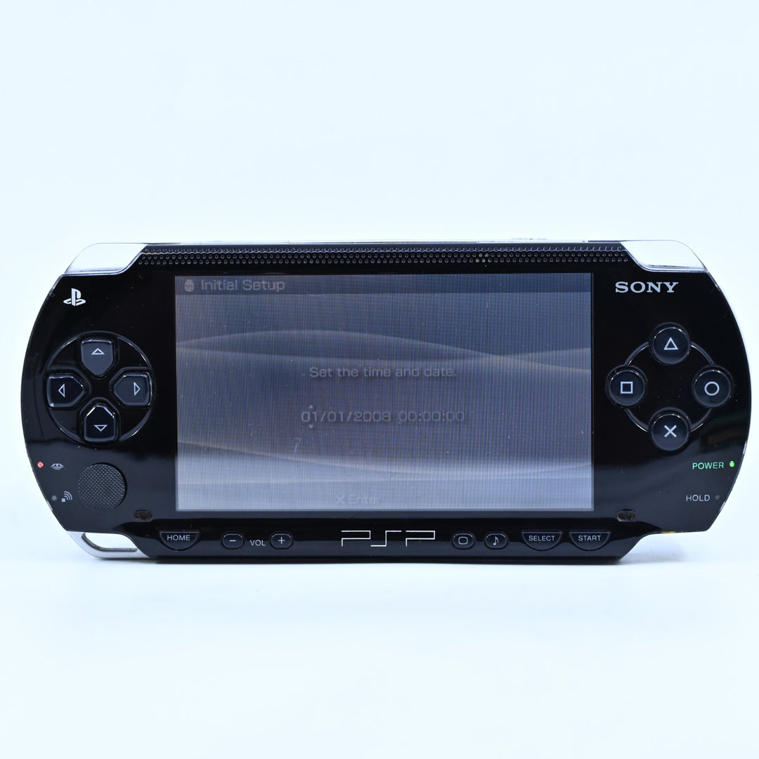 Black - Sony PSP Console - PSP-1002 - PSP-1000 - NEW BATTERY! - FREE POST!