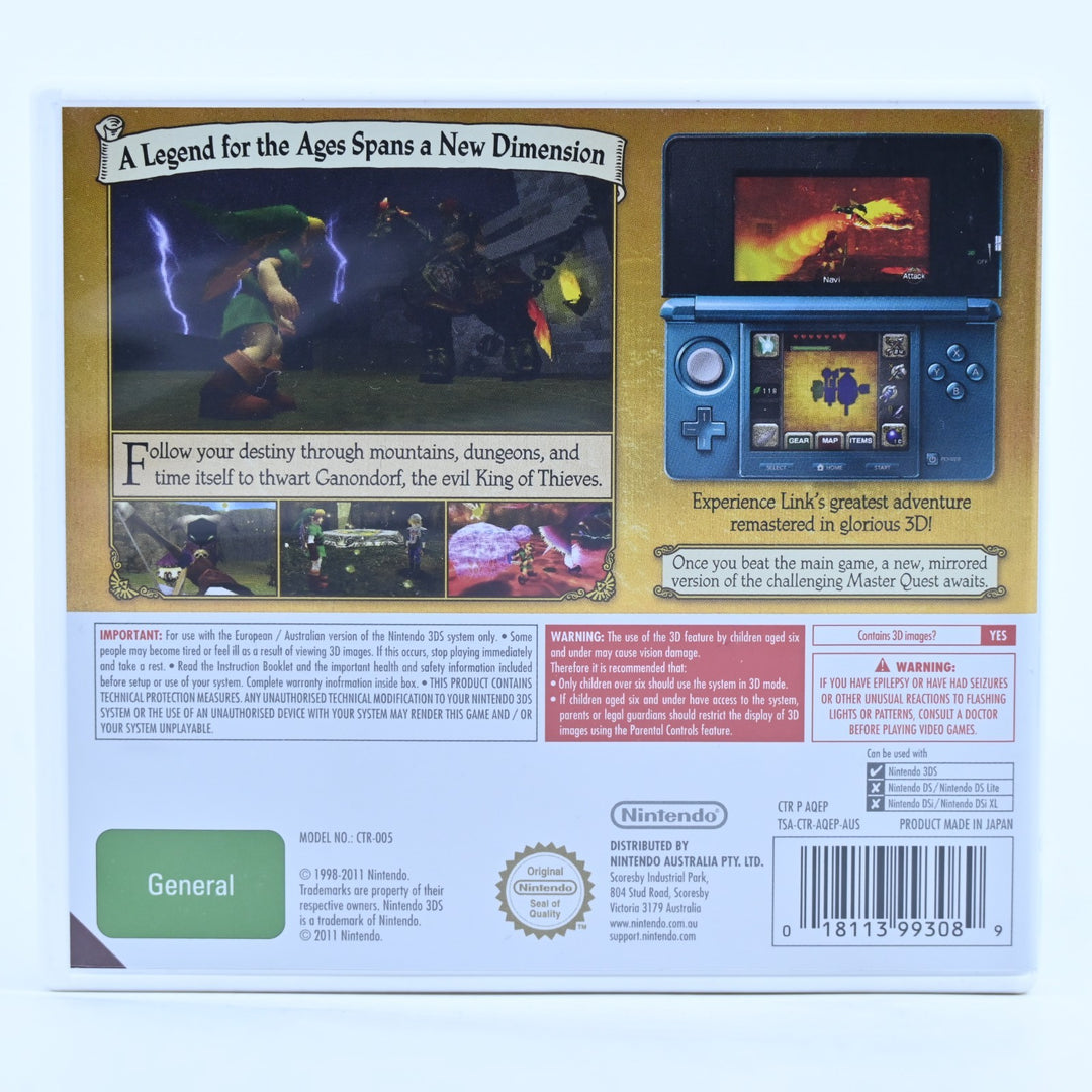 The Legend of Zelda: Ocarina of Time 3D - Nintendo 3DS Game - PAL + Manual