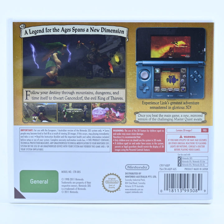 The Legend of Zelda: Ocarina of Time 3D - Nintendo 3DS Game - PAL + Manual