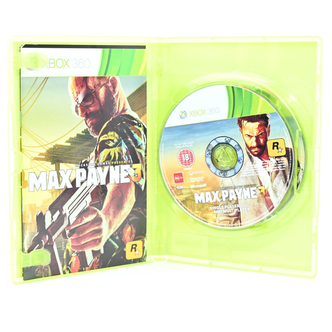 Max Payne 3 - Xbox 360 Game + Manual - PAL - MINT DISC!