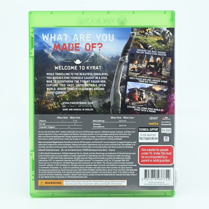 Far Cry 4 - Xbox One Game - PAL - FREE POST!