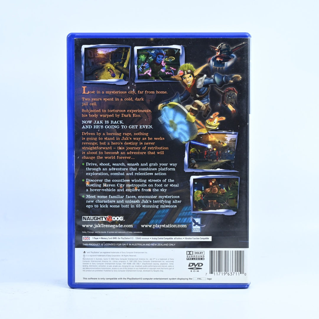 Jak II 2: Renegade - Sony Playstation 2 / PS2 Game - No Manual - PAL