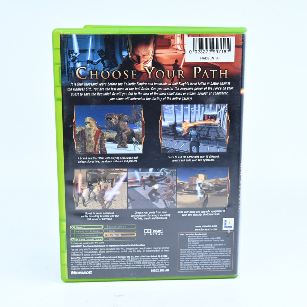 Star Wars: Knights of the Old Republic - Original Xbox Game + Manual - PAL KotOR
