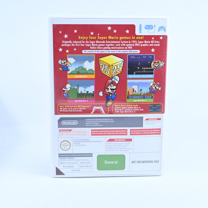 Super Mario All Stars 25th Anniversary - Nintendo Wii Game + Manual - PAL