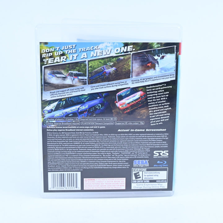 Sega Rally Revo - Sony Playstation 3 / PS3 Game + Manual - Region Free