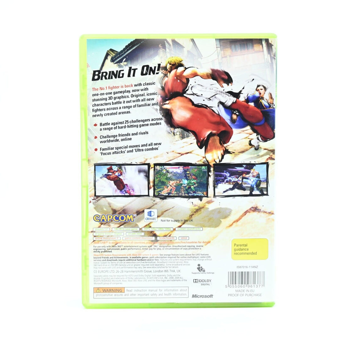 Street Fighter IV - Xbox 360 Game + Manual - PAL - FREE POST!