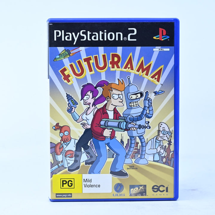 Futurama - Sony Playstation 2 / PS2 Game + Manual - PAL