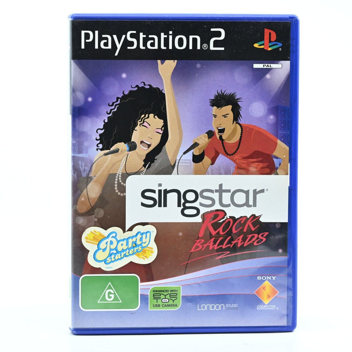Singstar Rock Ballads - Sony Playstation 2 / PS2 Game - PAL - MINT DISC!