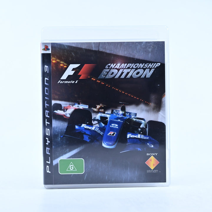 Formula One Championship Edition - Sony Playstation 3 / PS3 Game + Manual