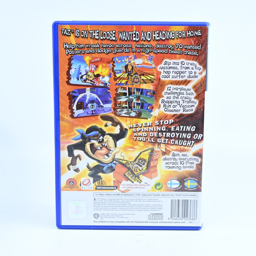 Taz Wanted - Sony Playstation 2 / PS2 Game + Manual - PAL - MINT DISC!