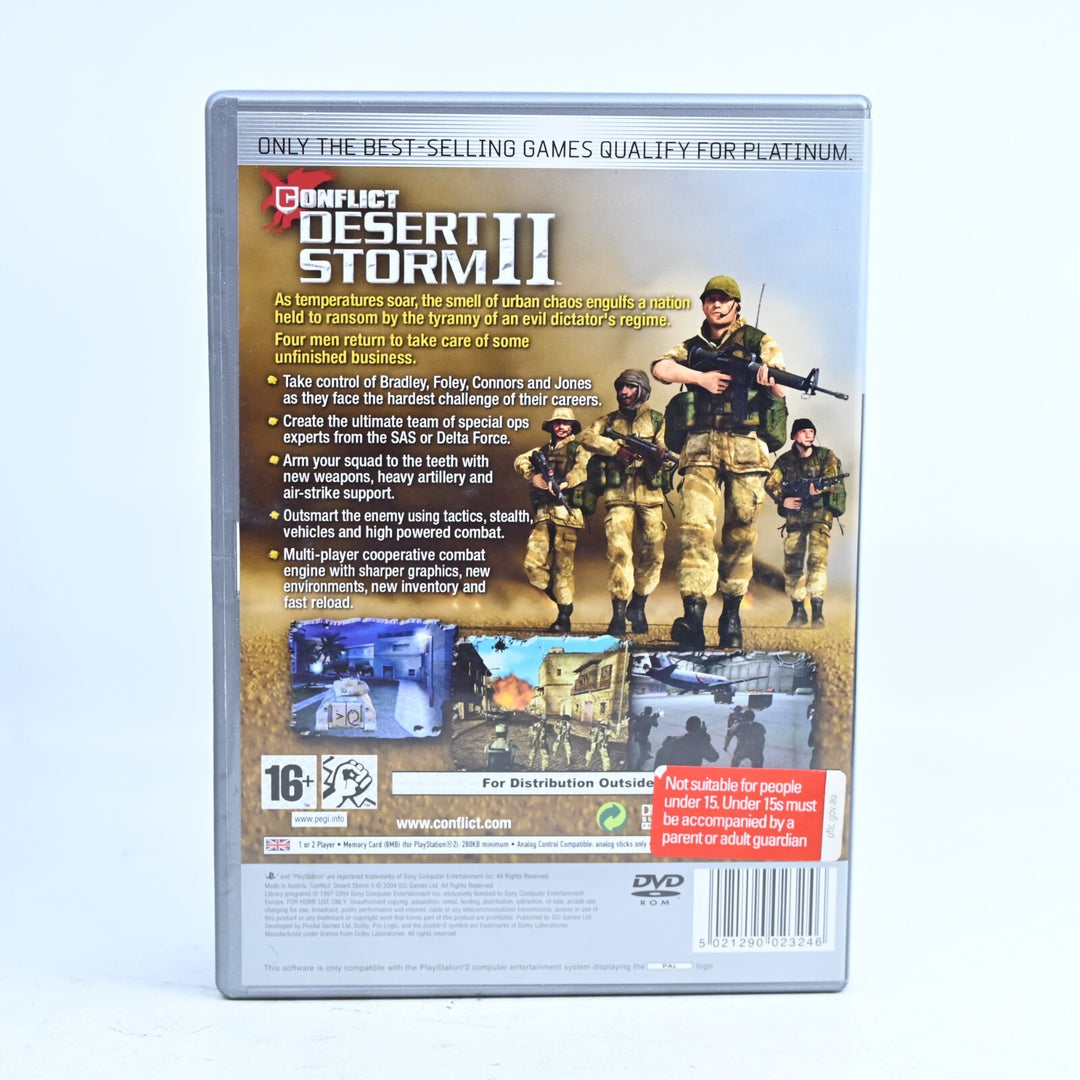 Conflict: Desert Storm II - Sony Playstation 2 / PS2 Game + Manual - PAL -
