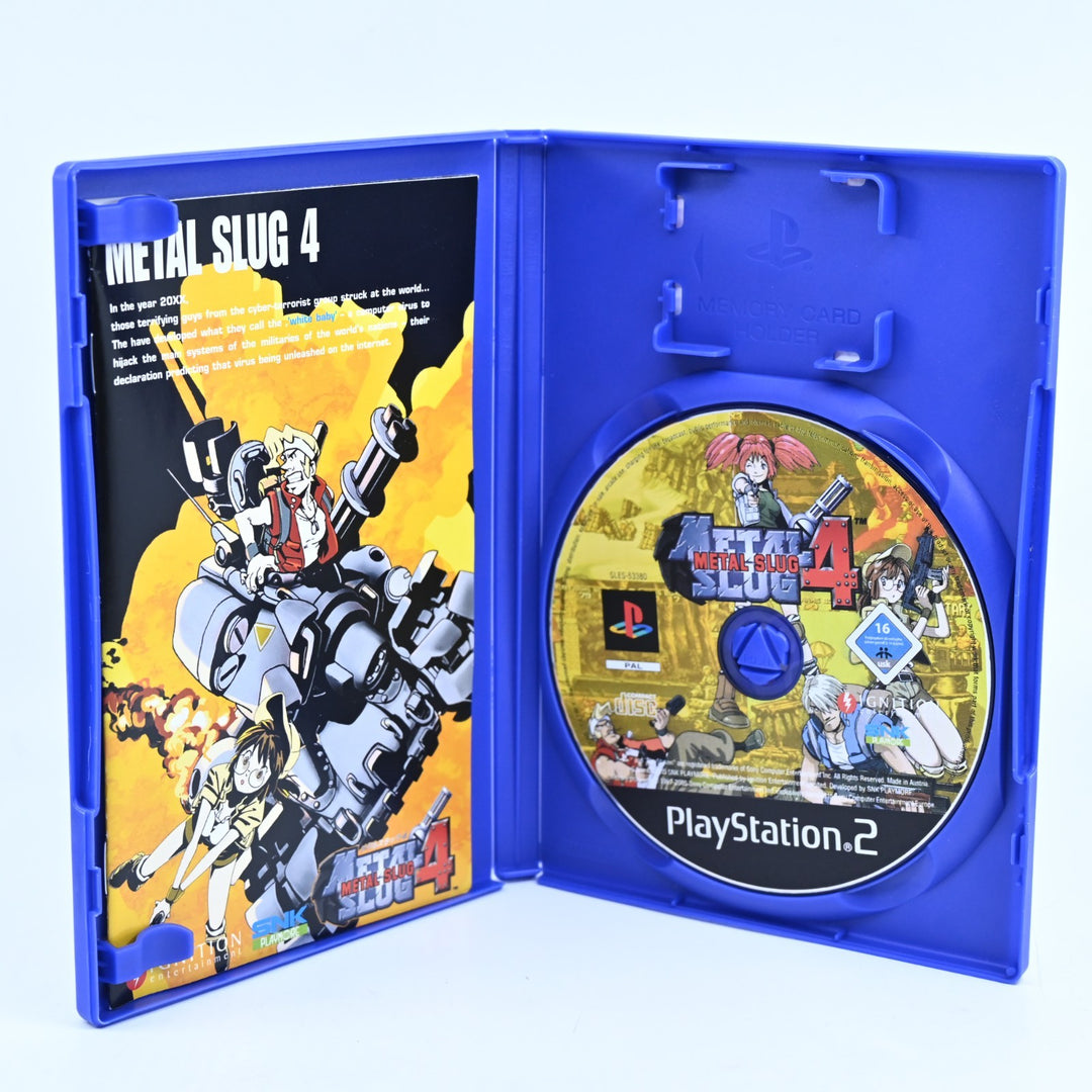 Metal Slug 4 - Sony Playstation 2 / PS2 Game + Manual - PAL - NM DISC!