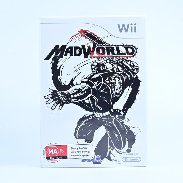 Mad World - Nintendo Wii Game + Manual - PAL - MINT DISC!