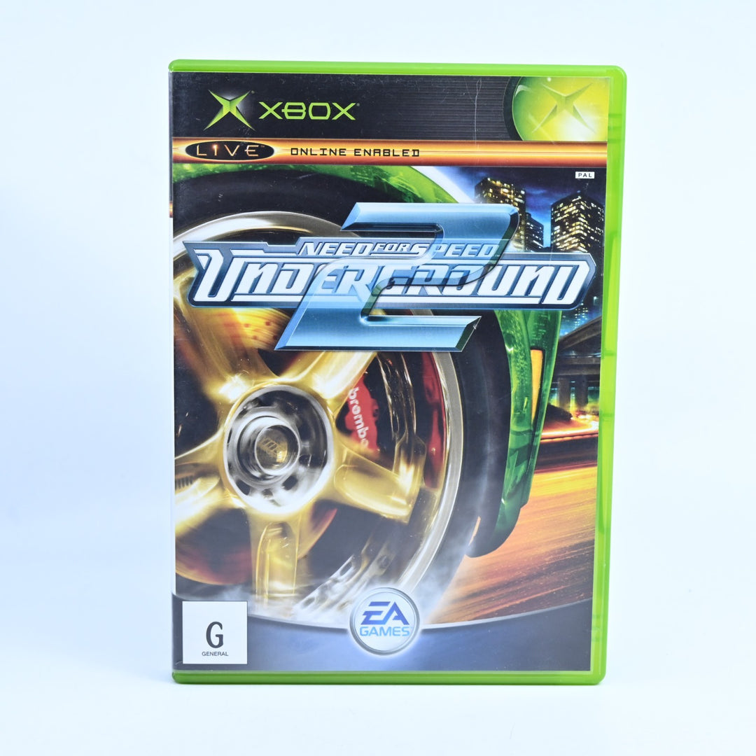 Need for Speed Underground 2 - Original Xbox Game + Manual - PAL NEAR MINT DISC!
