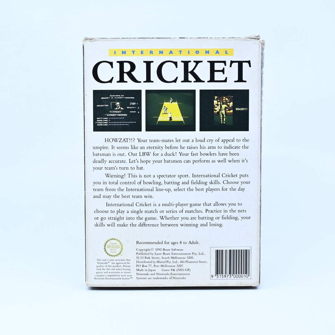 International Cricket - Nintendo Entertainment System / NES Boxed Game - PAL