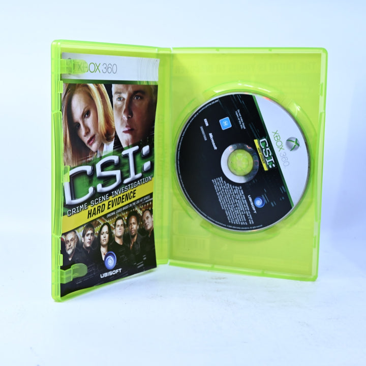 CSI: Crime Scene Investigation Hard Evidence - Xbox 360 Game + Manual