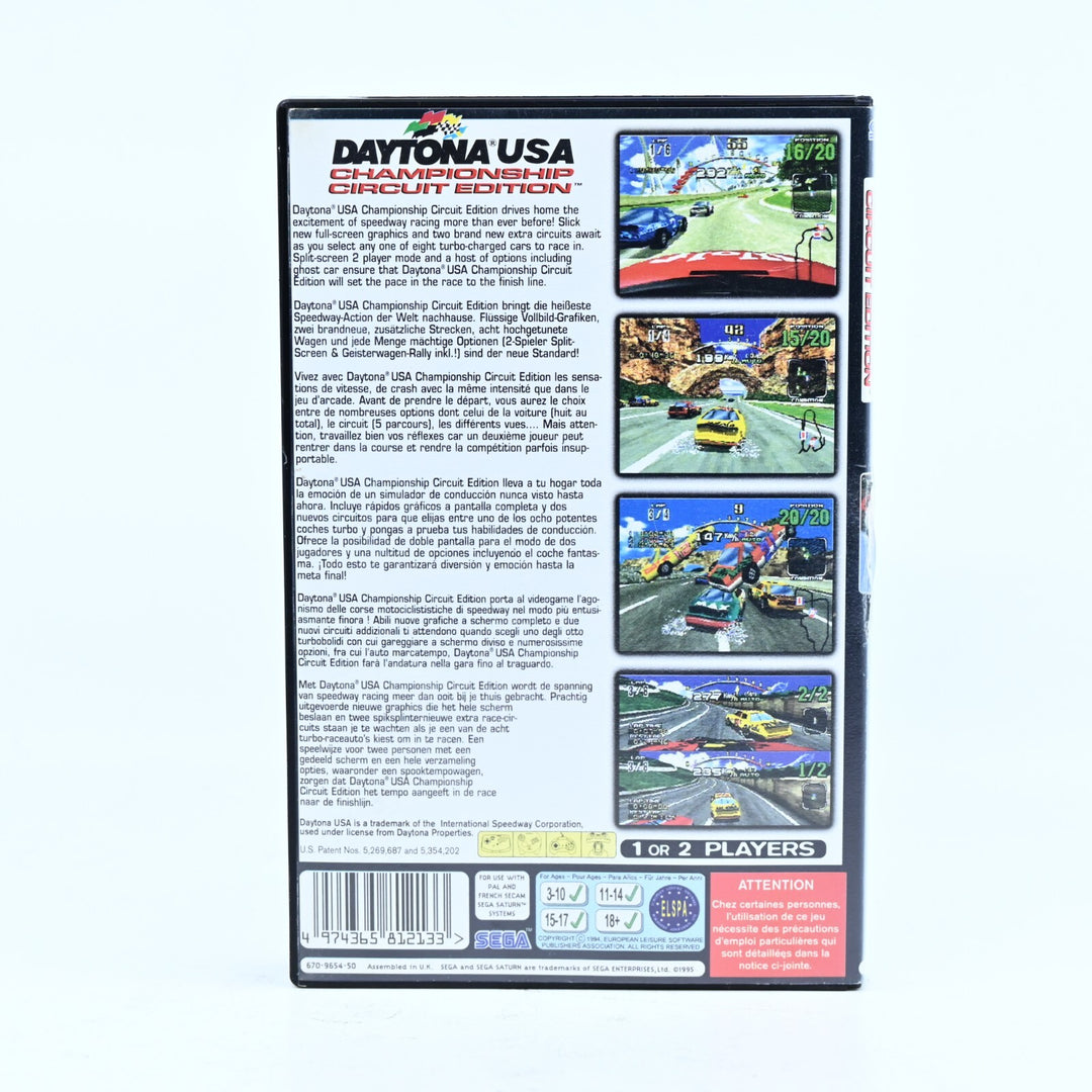 Daytona USA Championship Circuit Edition - Sega Saturn Game + Manual - PAL