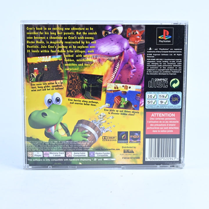 Croc 2 - Sony Playstation 1 / PS1 Game + Manual - PAL - MINT DISC!
