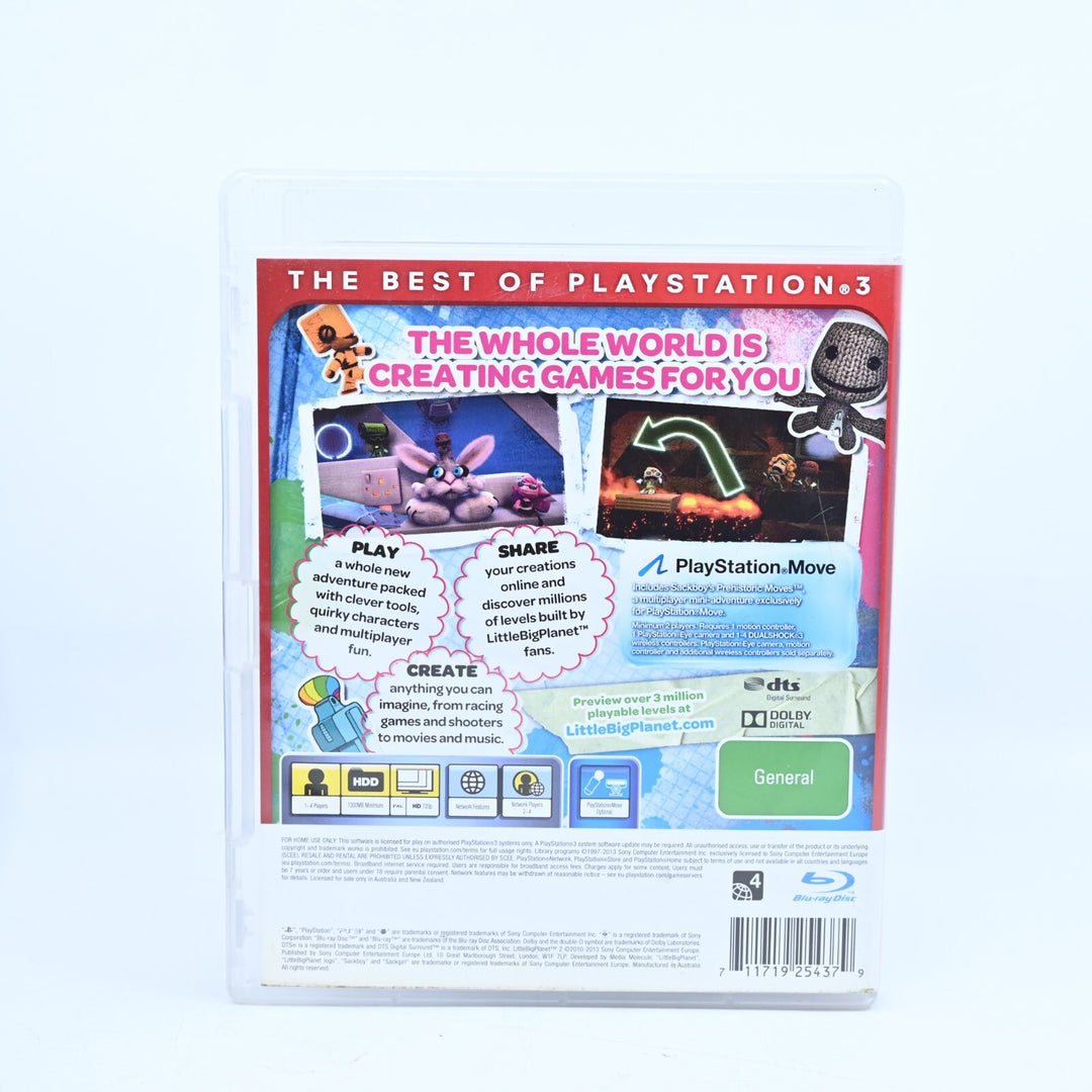 Little Big Planet 2 - Sony Playstation 3 / PS3 Game + Manual - FREE POST!