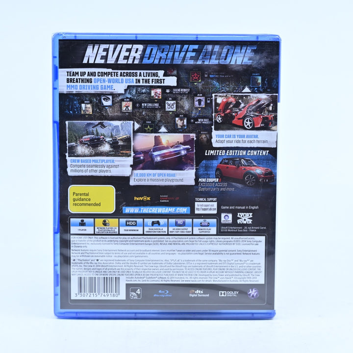 SEALED! The Crew Limited Editon - Sony Playstation 4 / PS4 Game - FREE POST!